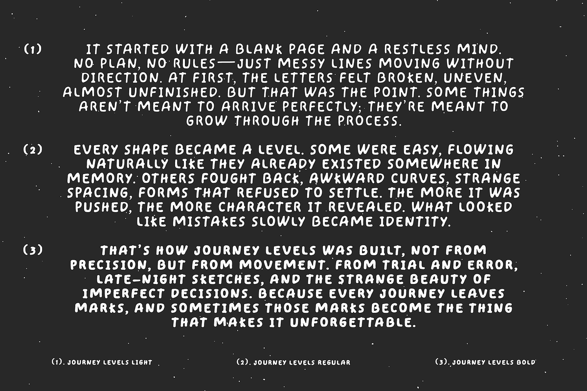 Journey Levels - Handwritten Font, a Handwritten Font by Typeparties (Photo 5 of 10)