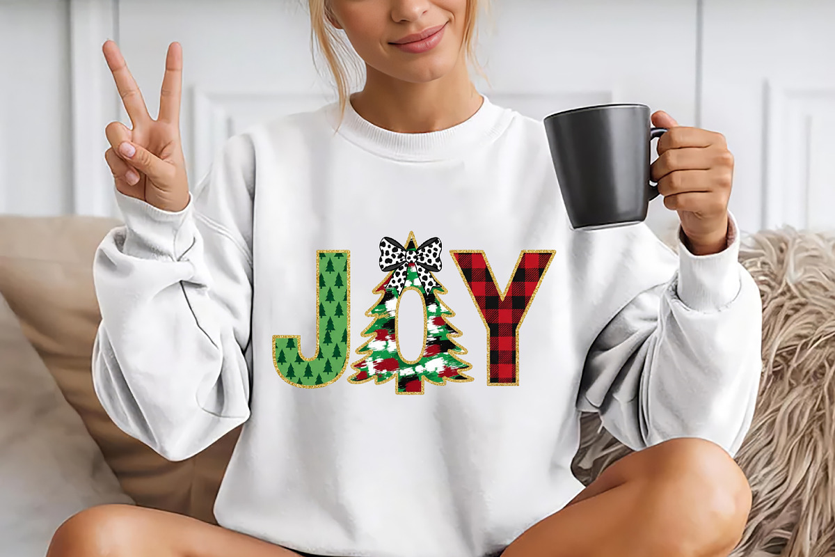 Joy Christmas Sublimation Png, a Seasonal Illustration by YA Design (Photo 4 of 4)