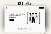 Bella- Minimal Notion Seller Website, a Websites & App Template by DaisyStudio (Thumbnail 1 of 9)