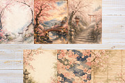 36 Japan Junk Journal Pages, a Background Graphic by LA Design (Thumbnail 2 of 10)