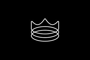 crown king logo vector icon logo, a Branding & Logo Template by VASTARD STUDIO