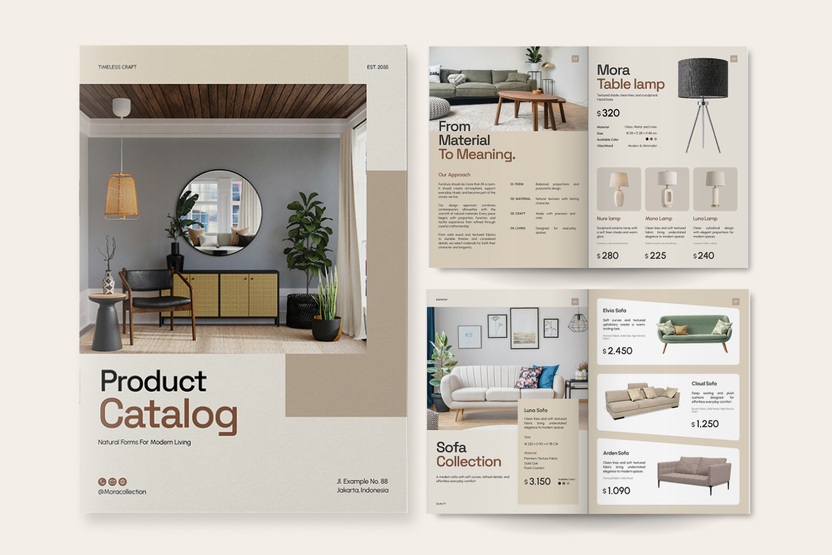 Furniture Interior Catalog Brochure, a Brochure Template by trabaskriya (Photo 4 of 6)