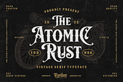OKA - Atomic Rust, a Serif Font by ilhamtaro (Thumbnail 1 of 10)