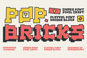 Pop Bricks Font