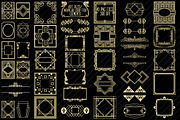 Art Deco/Nouveau Gold Foil Elements, an Illustration by FrankiesDaughtersDesign (Thumbnail 1 of 4)