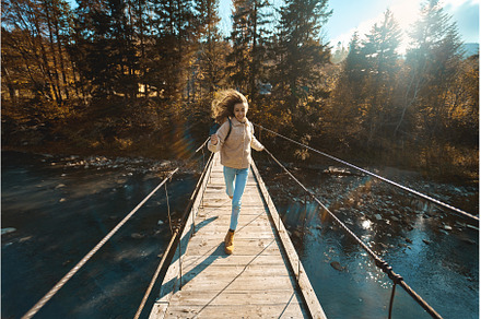 Wide angle view of happy laughing, a Person Photo by vitaliymateha photography