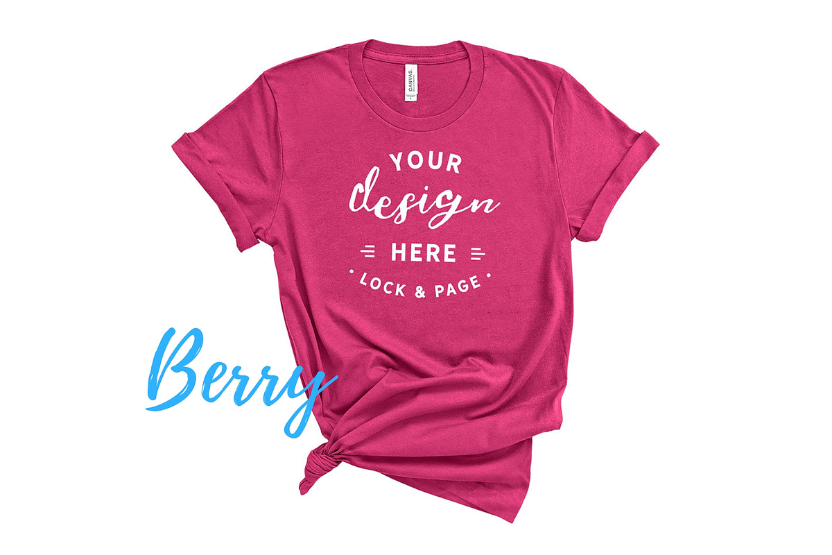 Bella Canvas TShirt Mockups On White, a Shirt Mockup by lock and page (Photo 36 of 92)