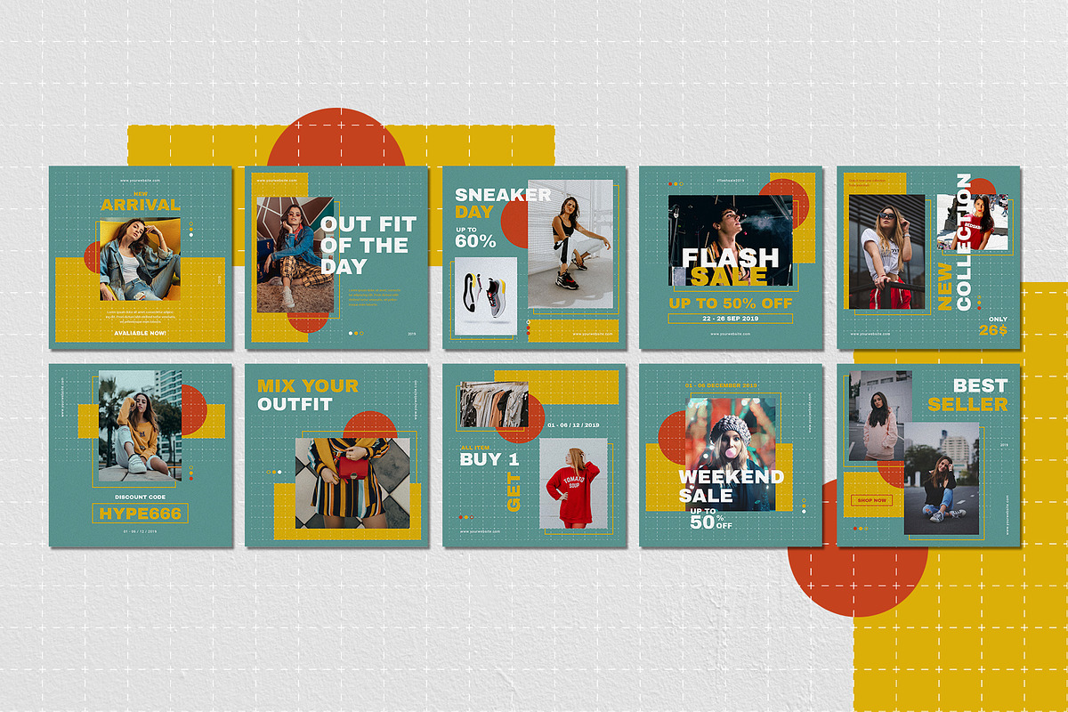 Hype - Instagram Pack, a Social Media Template by uyo66 (Photo 6 of 7)