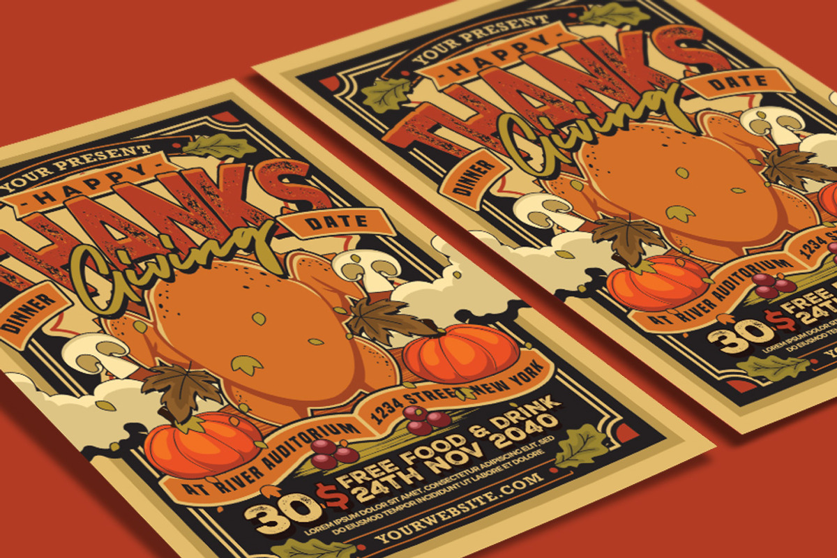 Thanksgiving Flyer, a Flyer Template by Muhamad Iqbal hidayat (Photo 3 of 4)