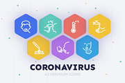 Coronavirus COVID-19 | 42 Icons Set, an Outline Icon by Marina Silence (Thumbnail 17 of 17)