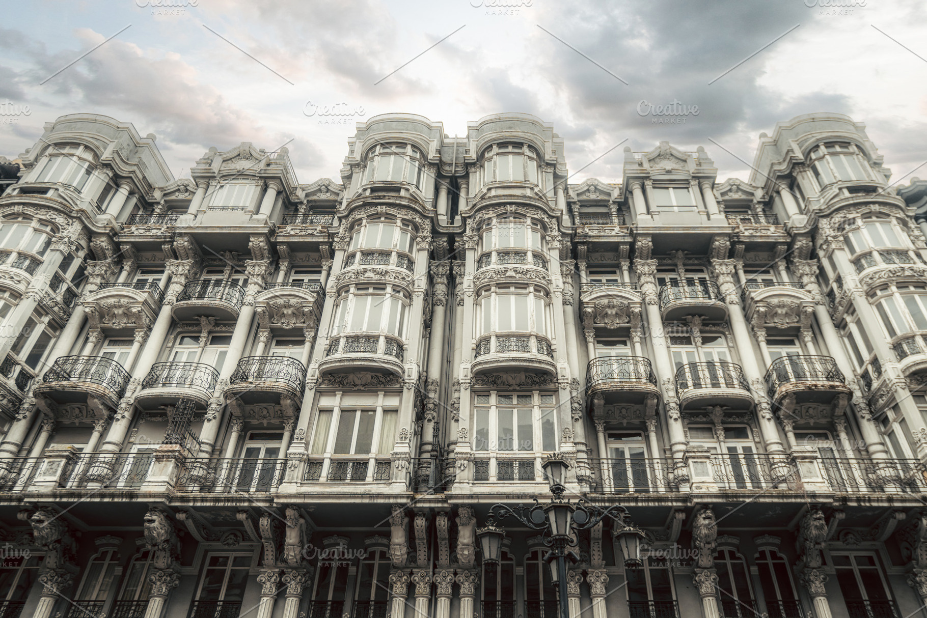 Ornate historic Oviedo facade, an Architecture Photo by SkyNext