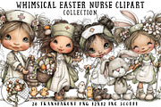 Whimsical Easter Nurse PNG Clipart, an Illustration by OK Design (Thumbnail 1 of 6)