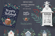 Christmas Florals Bundle, a Decorative Illustration by Cozy pattern shop (Thumbnail 5 of 13)