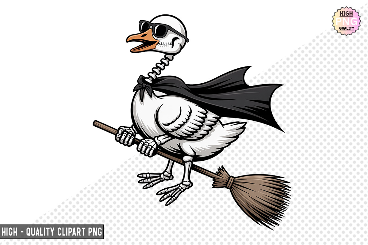 Spooky goose skeleton Bundle, a Graphic by crative8112 (Photo 6 of 11)