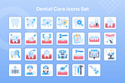 Dental Care Icons Set - Flat, an Icon by Kmg Design (Thumbnail 2 of 2)