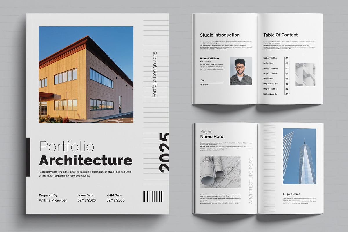 Architecture Portfolio Layout, a Brochure Template by MightyDesign (Photo 1 of 6)