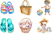 Summer Kids Beach Clipart, an Illustration by Designking (Thumbnail 5 of 5)