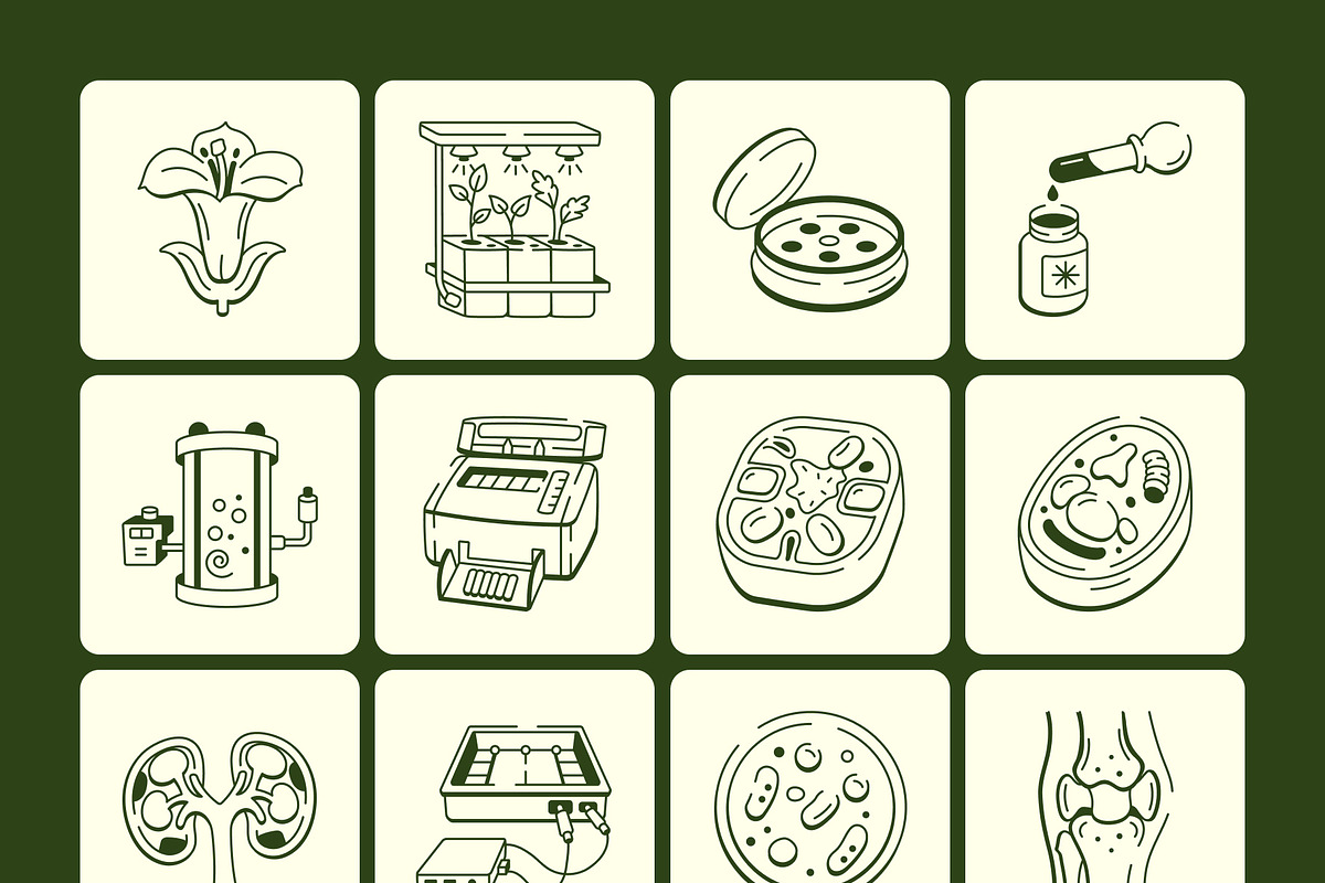 Biology Doodles Icon Pack, an Outline Icon by Vectors Market (Photo 7 of 7)