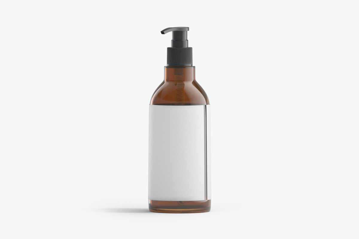 Amber Pump Bottle 3D Model, an Object 3D Model by rebrandy (Photo 3 of 9)