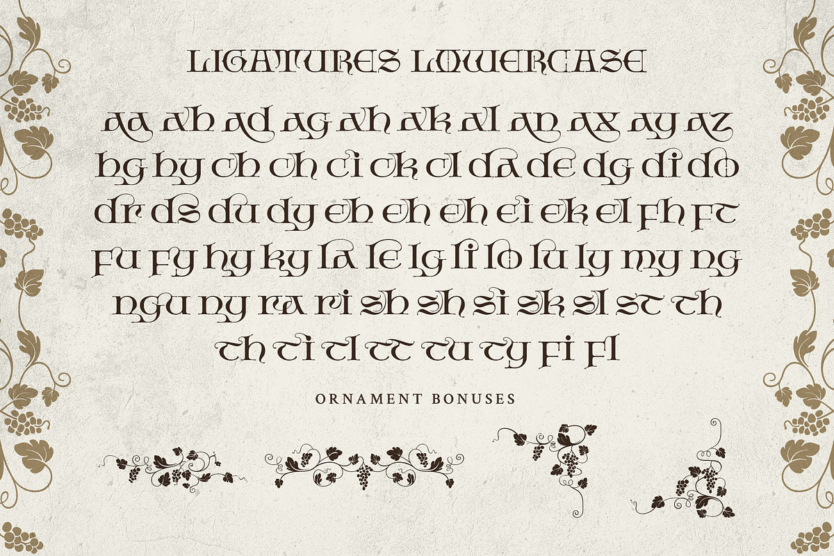 Bherios Grape Typeface, a Serif Font by alit design (Photo 16 of 18)