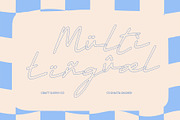 CS Shasta Dashed, a Script Font by Craft Supply Co. (Thumbnail 7 of 8)