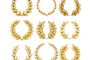 Golden laurel wreaths collection, an Object Graphic by pikepicture (Thumbnail 2 of 3)