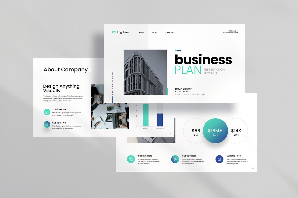 Business Plan Presentation Template preview 3