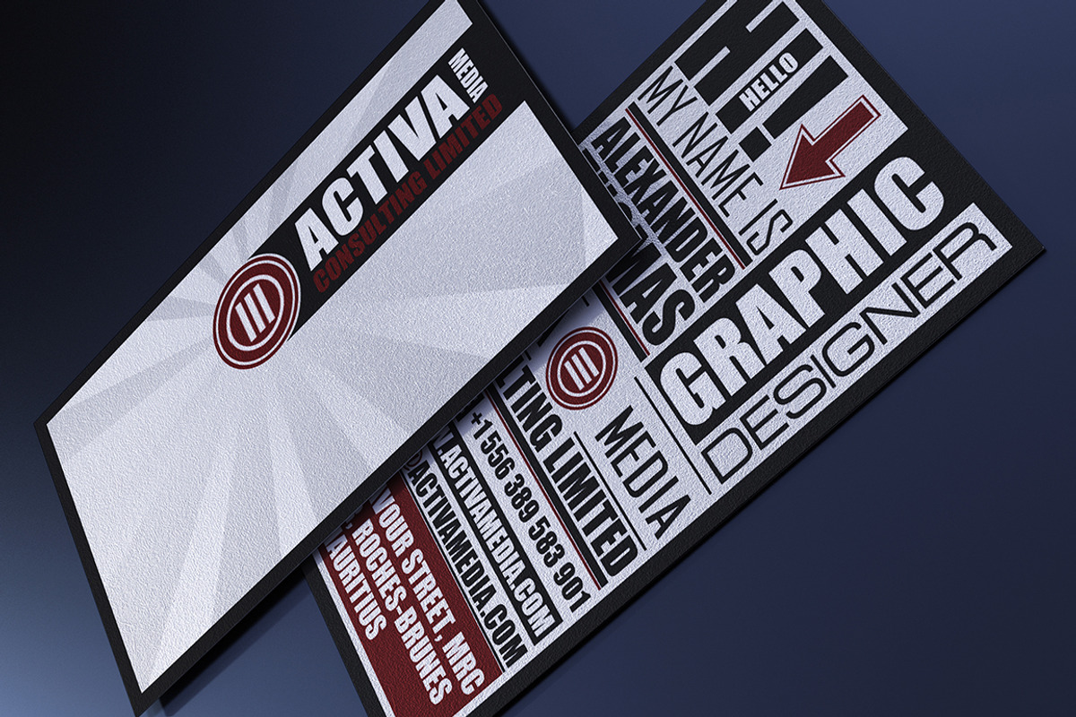 Typography Business Card, a Business Card Template by Marvel (Photo 2 of 4)