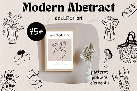 Modern Abstract Line Art, an Illustration by Kate Creative Studio