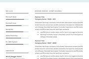 Resume CV Template for Word, a Resume Template by GResume (Thumbnail 8 of 9)