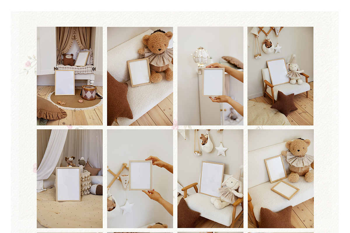 Petit Bébé Nursery Frames Mockups, a Household Mockup by Muse Mockups (Photo 13 of 19)
