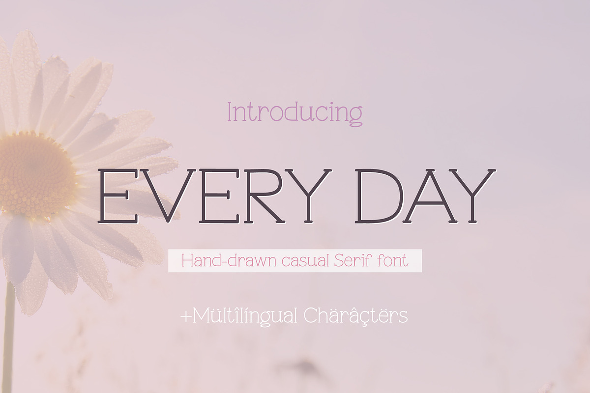 Every Day Cute Hand-drawn Serif Font, a Serif Font by Mastilo Designs (Photo 8 of 8)