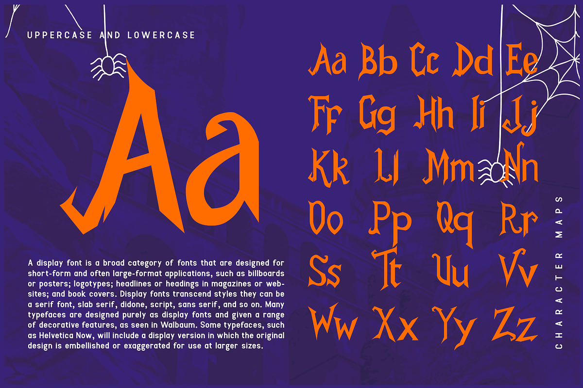 Mr. Draculle–Horror Display Typeface, a Blackletter Font by overlaytemplates (Photo 4 of 5)