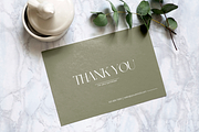 Minimalist Thank You Card Template, a Card Template by INRASSION (Thumbnail 2 of 6)