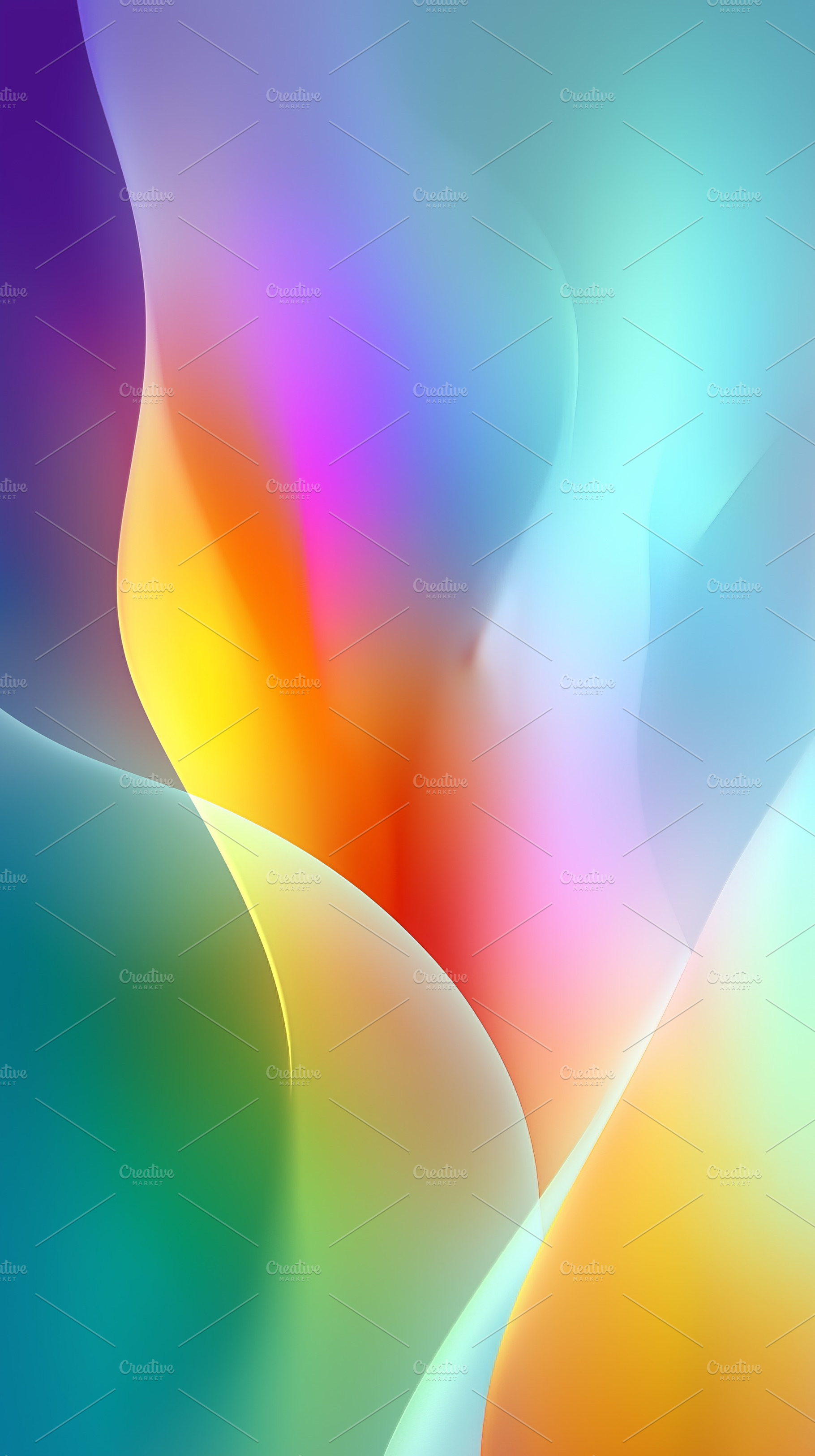 Colorful Abstract Gradient Backgroun, an Abstract Photo by Ocean Digital Art