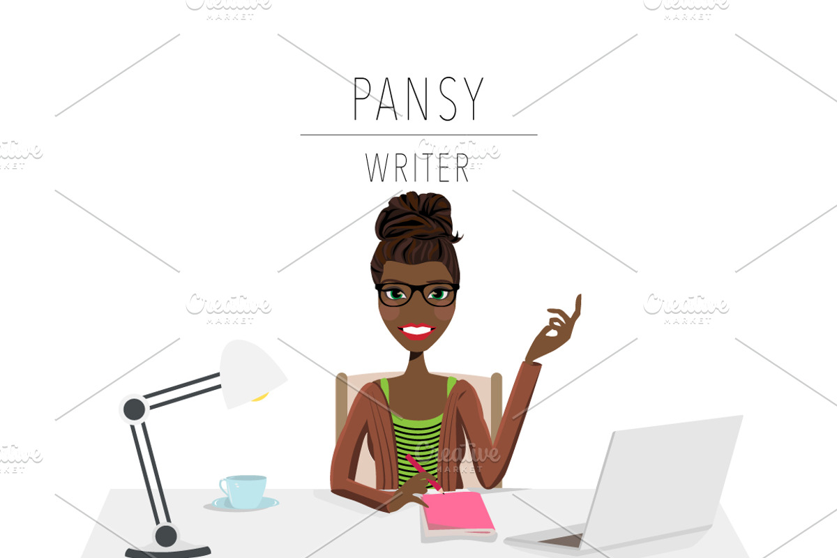 Writer / Blogger Portrait Creator, a Person Illustration by Lauren Lesley Studio (Photo 22 of 33)