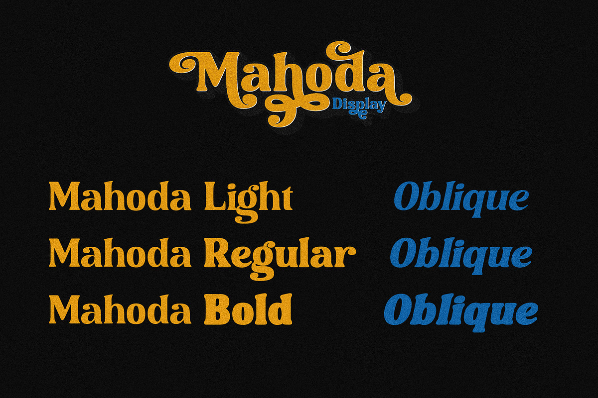 Mahoda Display Retro Serif Font, a Serif Font by Multype Studio (Photo 3 of 11)