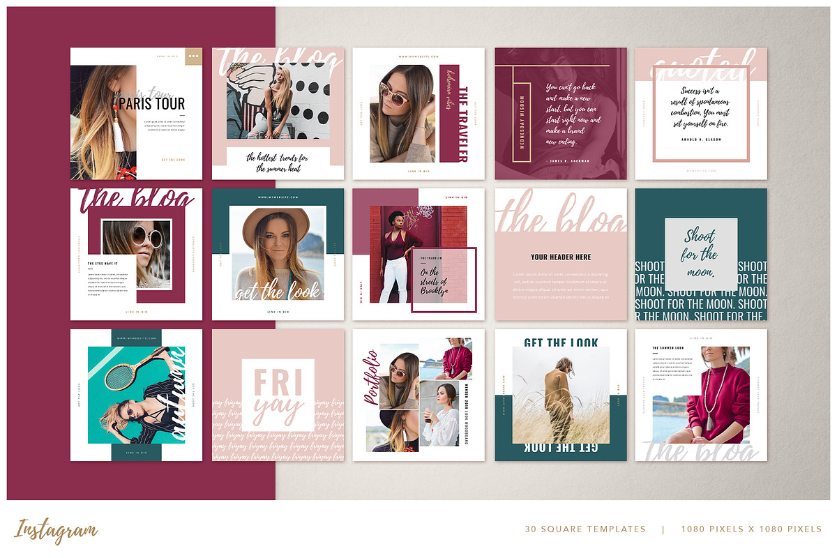 MARIGOLD | Instagram Canva Bundle, a Social Media Template by Marigold Studios (Photo 5 of 48)