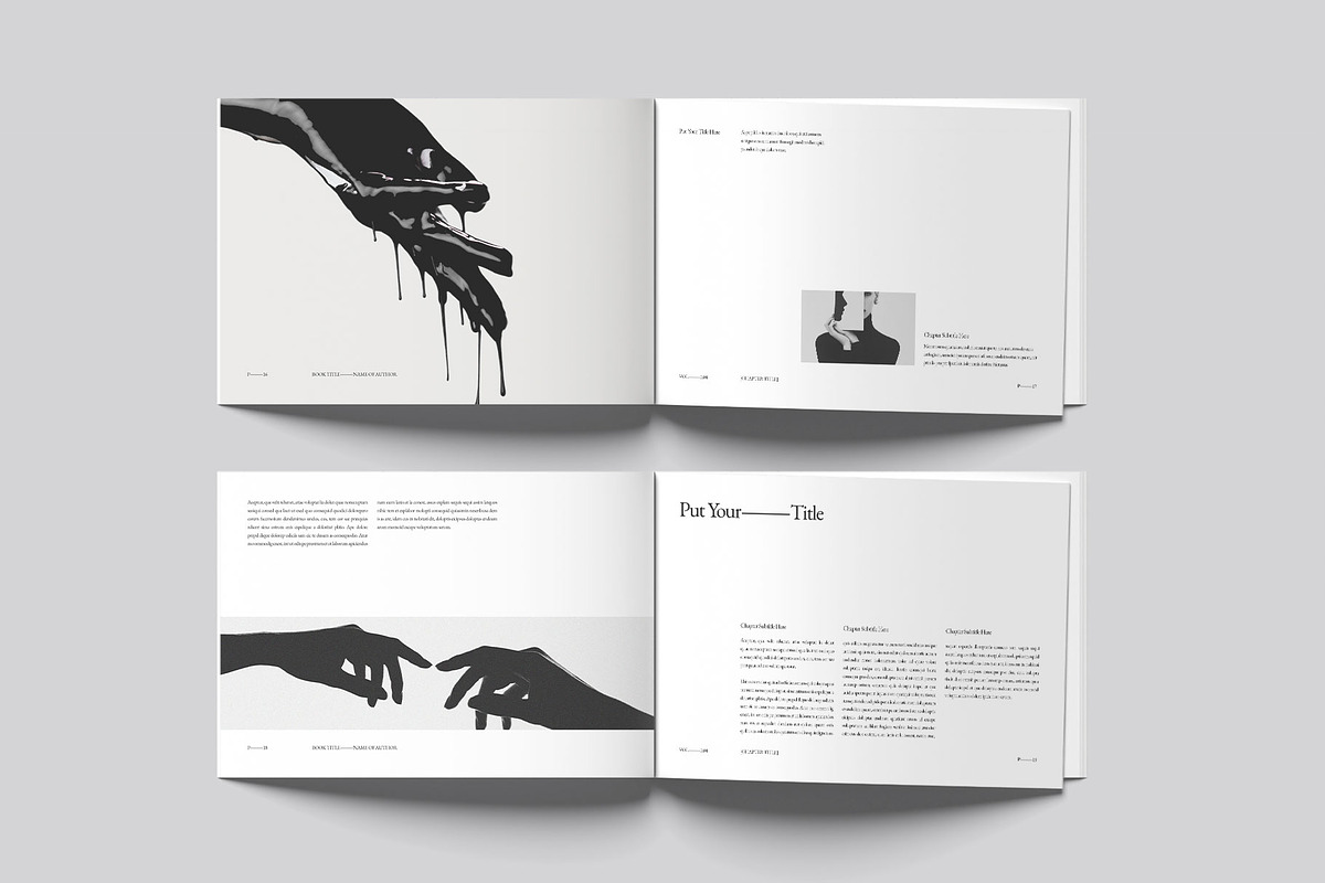 Book Title Layout Design Landscape, a Brochure Template by DesignCrest (Photo 9 of 22)