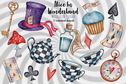Alice in Wonderland clipart, a Food Illustration by LuiDesignStudio (Thumbnail 2 of 4)