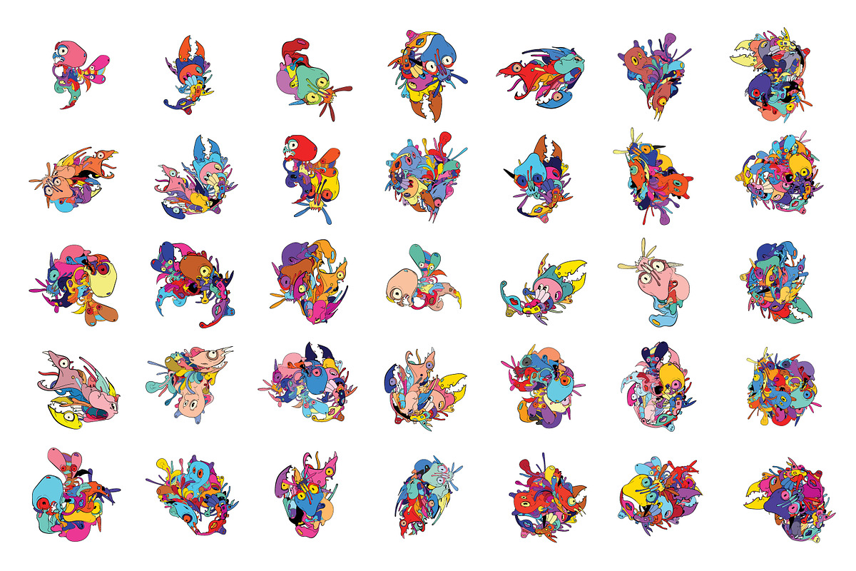 35 Abstract Doodle Illustrations, an Illustration by singpentinkhappy (Photo 2 of 11)