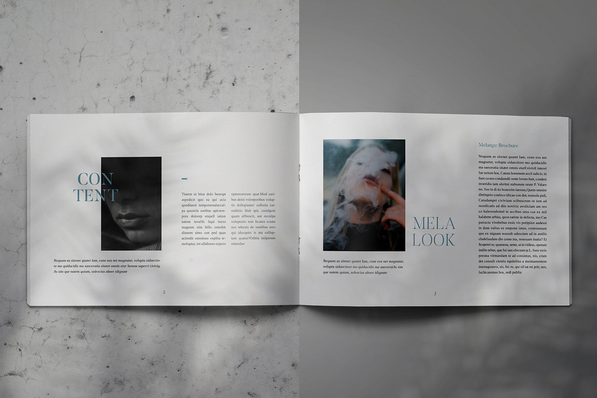 MELANGE - Brochure Lookbook Template, a Brochure Template by Indotitas (Photo 2 of 9)