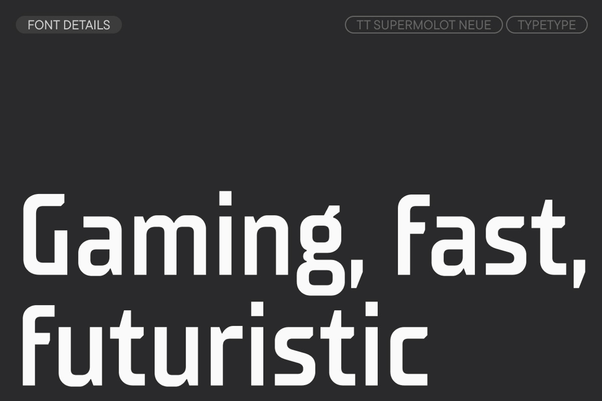 TT Supermolot Neue Condensed, a Sans Serif Font by TypeType (Photo 3 of 6)