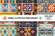 3 Geometric Boho Aztec Patterns, a Pattern Graphic by tomuato (Thumbnail 1 of 4)