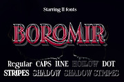 Boromir - 11 layered fonts, a Serif Font by Leitmotif (Thumbnail 2 of 6)