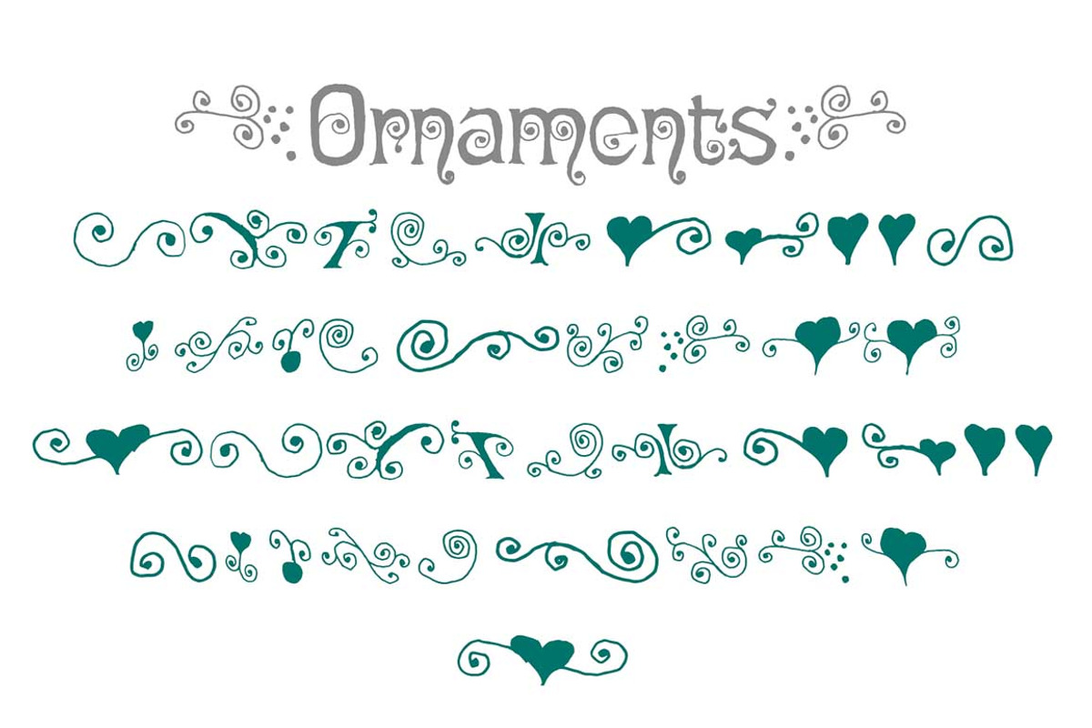 Salyma romantic typeface preview 6