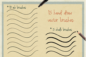 Ink And Chalk Vector Brushes