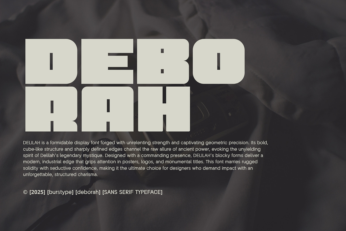 DEBORAH MODERN DISPLAY FONT, a Sans Serif Font by BURSTYPE (Photo 6 of 9)