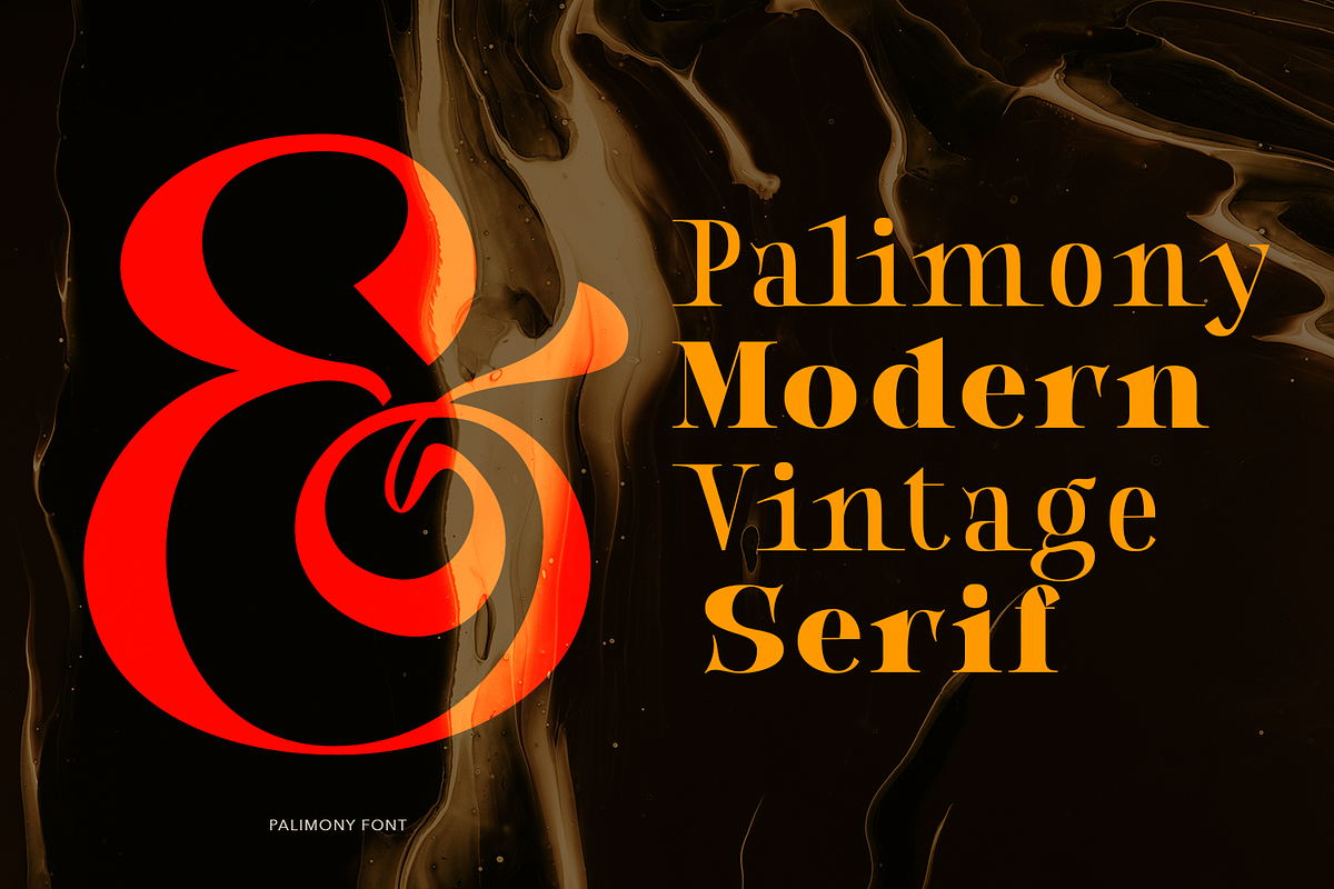 Palimony Luxury Serif, a Font by TypeClassHeroes (Photo 4 of 15)