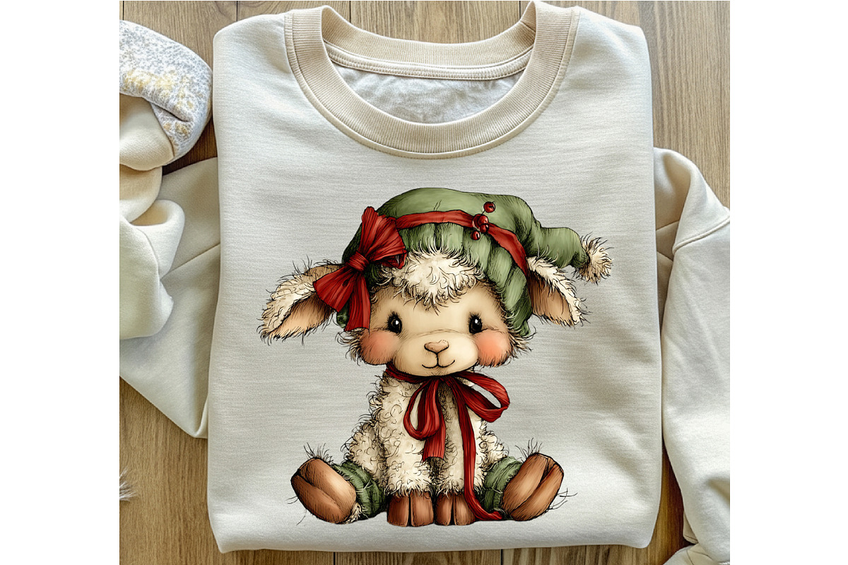 Whimsical Christmas Animals Clipart, an Illustration by OK Design (Photo 4 of 6)